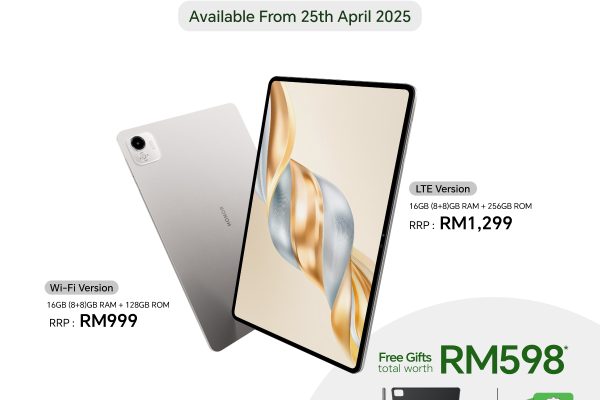 HONOR Pad X9a LTE: Tablet Serbaguna dengan Aksesori Percuma, Dijual Bermula 25 April