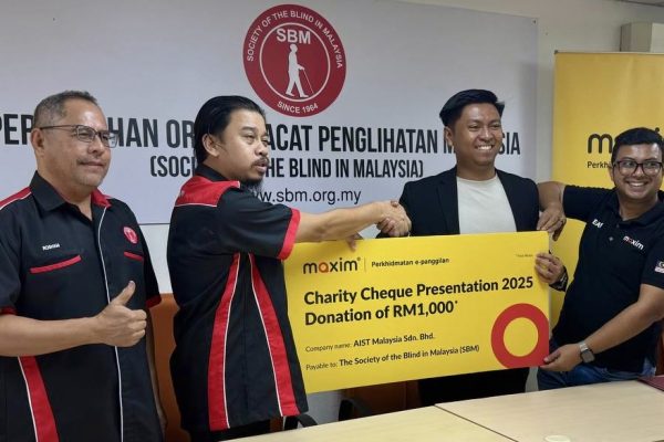 Maxim Malaysia Hulur Sokongan kepada Komuniti OKU Penglihatan melalui E-Hailing Percuma dan Bank Makanan
