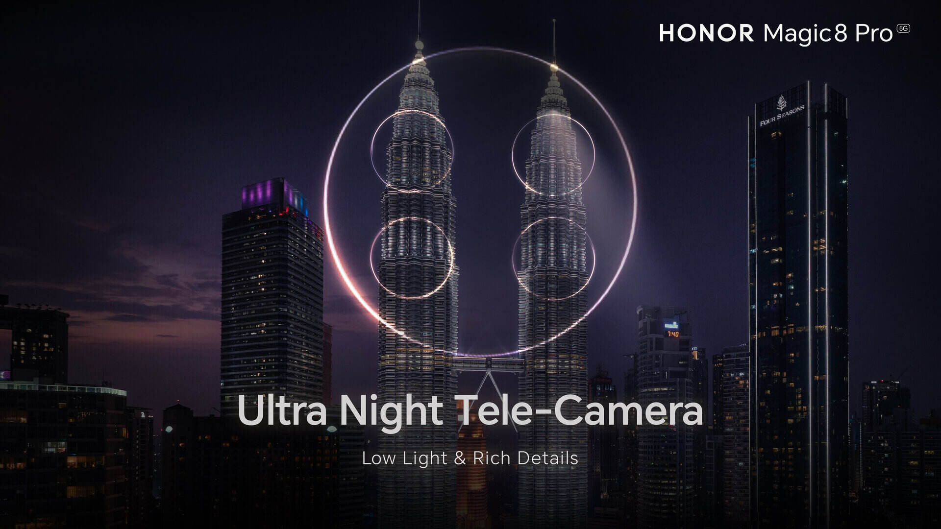 HONOR Magic 8 Pro 200MP Ultra Night Telephoto Camera.