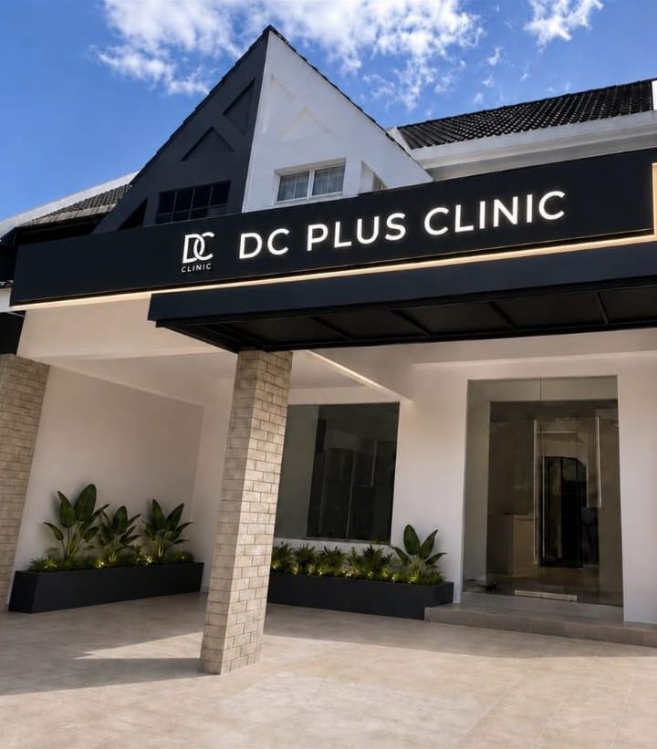 Fasad luar premis Klinik DC Plus di Greenlane Pulau Pinang anjuran DC Healthcare