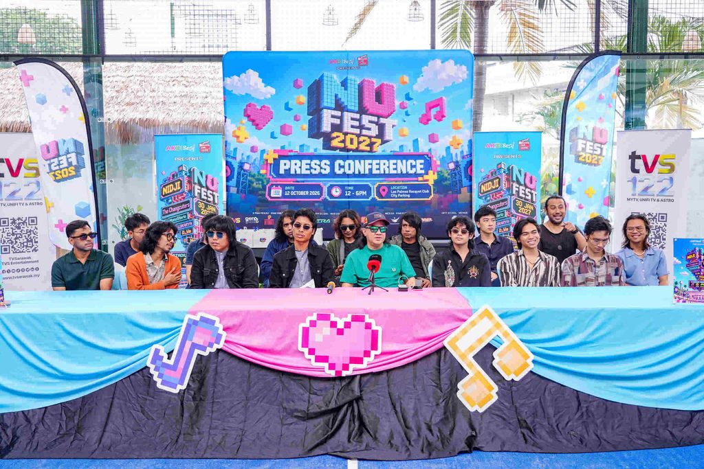 Sidang media rasmi pengumuman festival muzik NU FEST 2027 bersama pihak penganjur dan pemuzik